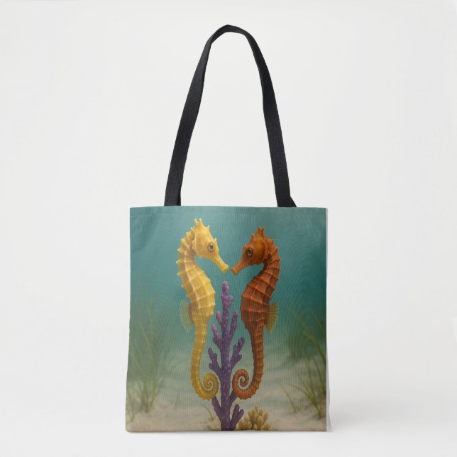 Bolso De Tela Seahorse Serenade (Anverso)