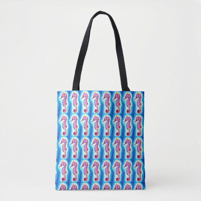 Bolso De Tela Seahorse Tote Bag (Anverso)