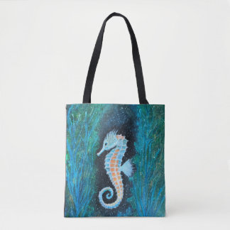 Bolso De Tela Seahorse Tote Bag