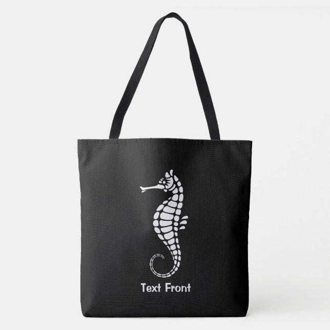 Bolso De Tela Seahorse White (Anverso)