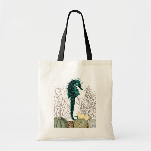 Bolso De Tela SeaHorse y Sea Urchins 2 (Frente)