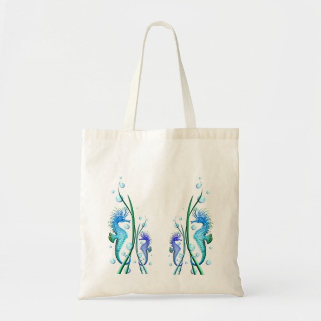 Bolso De Tela Seahorses Personalizado Bag (Frente)
