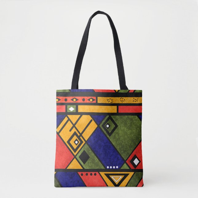 Bolso De Tela Seamless african ethno traditional texture pattern (Anverso)