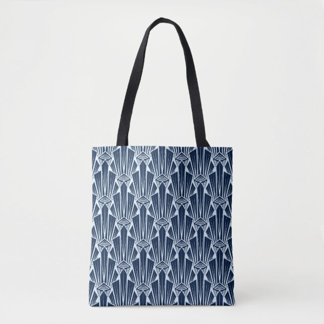 Bolso De Tela Seamless pattern ornament with stylized geometric  (Anverso)