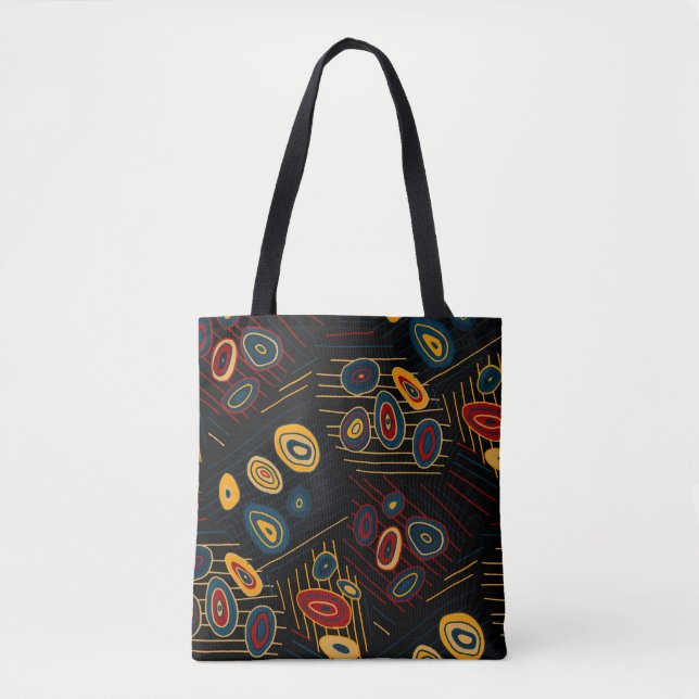 Bolso De Tela Seamless pattern with abstract modern doodles. Bri (Anverso)