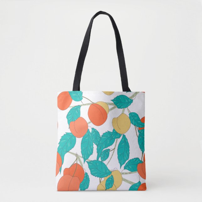 Bolso De Tela Seamless texture with fruits and leafs (Anverso)