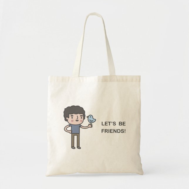 Bolso De Tela ¡Seamos amigos! (Frente)
