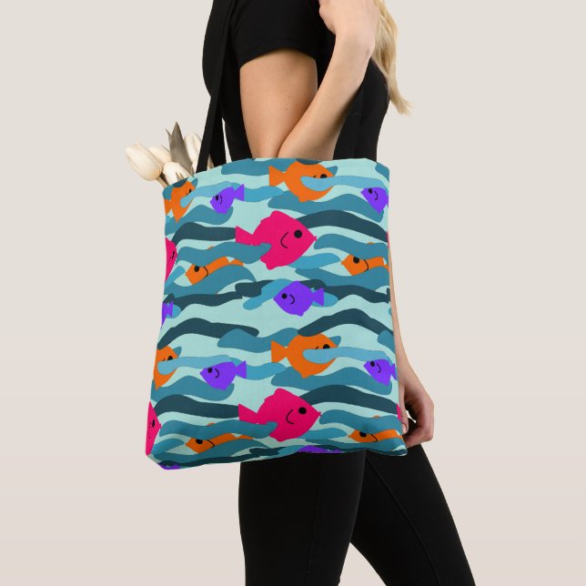 Bolso De Tela Seascape (Detalle)