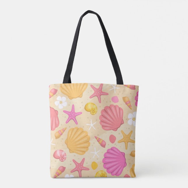 Bolso De Tela Seashell Beach Tote Bag (Reverso)