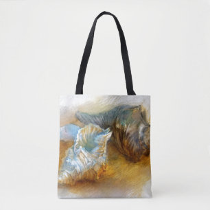 Bolso De Tela Seashells en la playa