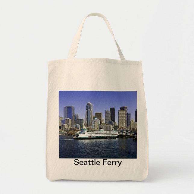 Bolso De Tela Seattle Ferry Washington (Frente)