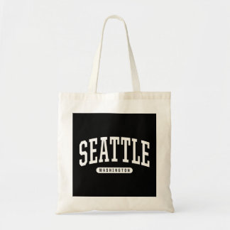 Bolso De Tela Seattle Hoodie Sweatshirt College Estilo Universid