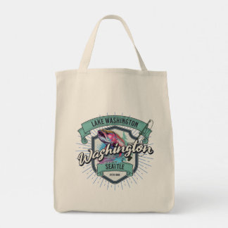 Bolso De Tela Seattle (Lago Washington), Washington Tote Bag
