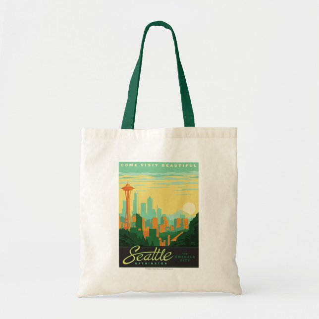 Bolso De Tela Seattle, WA (Frente)