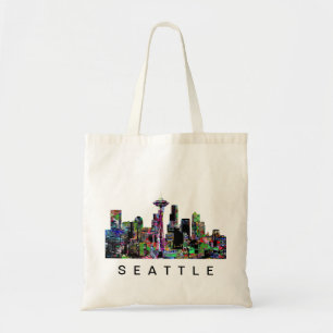 Bolso De Tela Seattle, Washington en graffiti