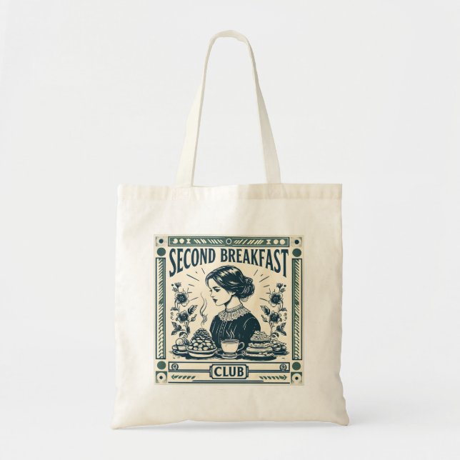 Bolso De Tela Second Breakfast Club Tote Bag (Frente)