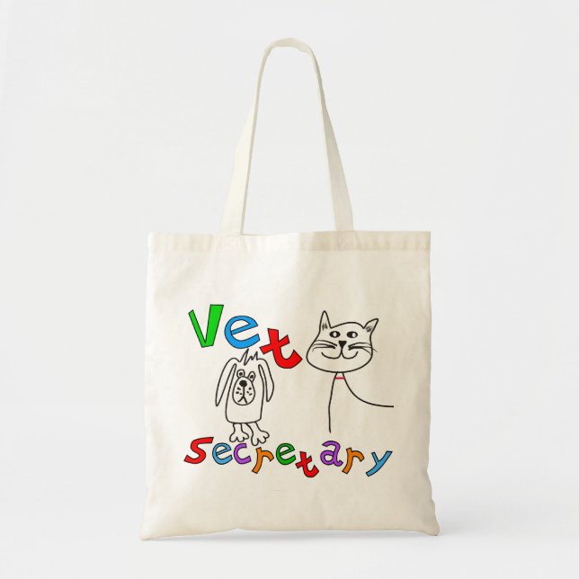 Bolso De Tela Secretaria Gifts, secretaria veterinaria del (Frente)