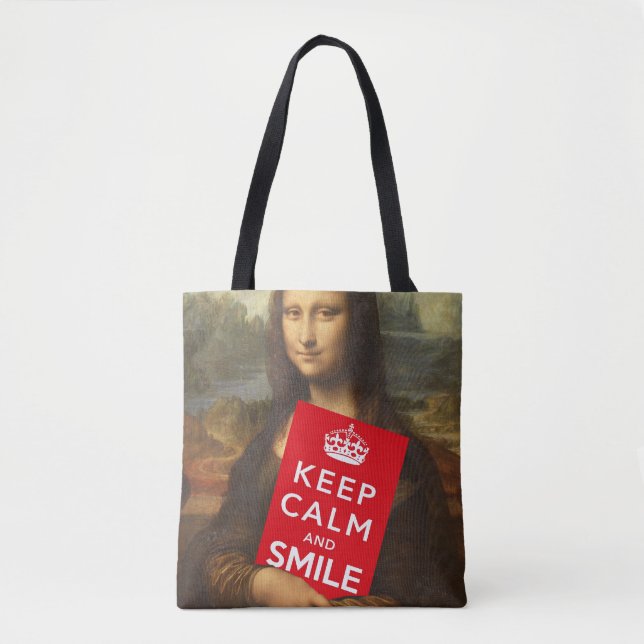 Bolso De Tela Secreto de la sonrisa de Mona Lisa (Anverso)