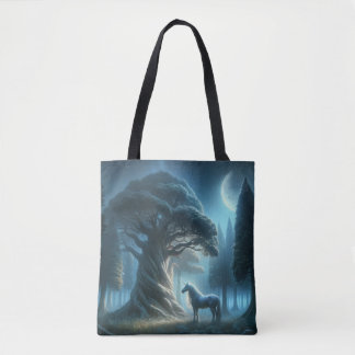 Bolso De Tela Secretos susurrantes: Unicornio y los árboles anti