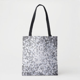 Bolso De Tela Secuencias de plata: fondo de mosaico brillante