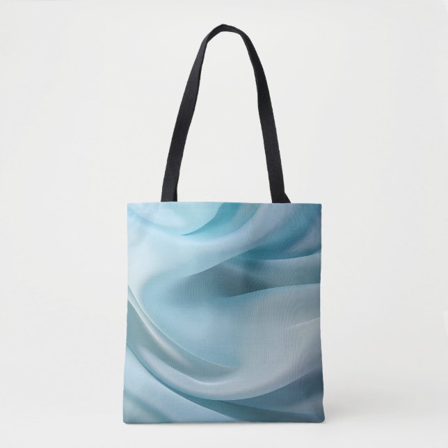 Bolso De Tela Seda azul (Anverso)