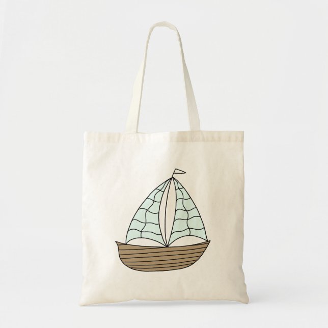 Bolso De Tela Segelboot (Frente)