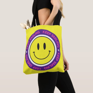 Bolso De Tela Seguir sonriendo