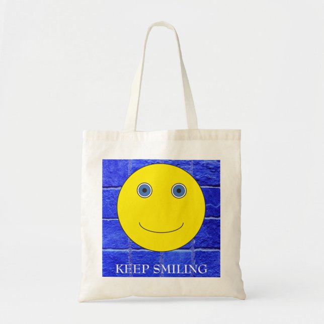 Bolso De Tela Seguir sonriendo (Frente)
