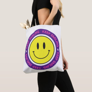 Bolso De Tela Seguir sonriendo