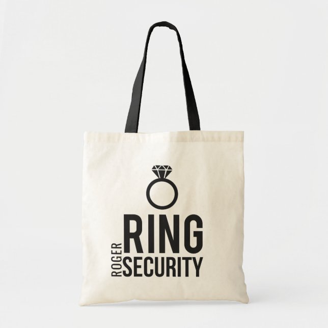 Bolso De Tela Seguridad de anillos (Frente)