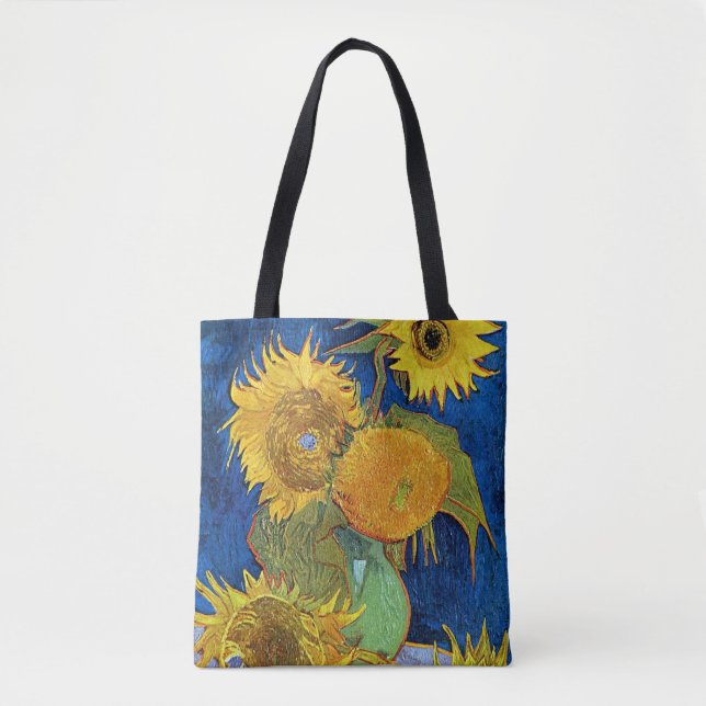 Bolso De Tela Seis girasoles, Van Gogh (Anverso)
