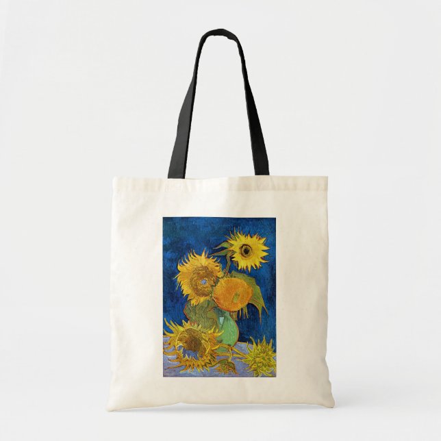 Bolso De Tela Seis girasoles, Van Gogh (Frente)