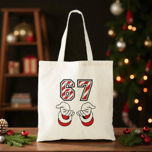 Bolso De Tela Seis Siete 67 6 7 Divertido Meme de Navidad Fiesta