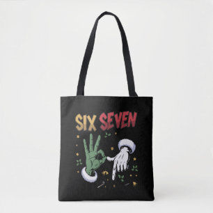 Bolso De Tela Seis Siete Meme Divertido Tipo Malo Navidad Viral