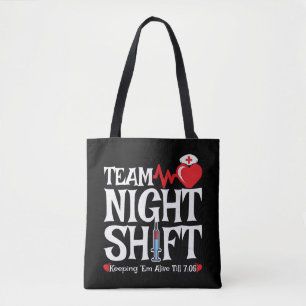 Bolso De Tela Selección nocturna de equipo - Enfermero de turno 