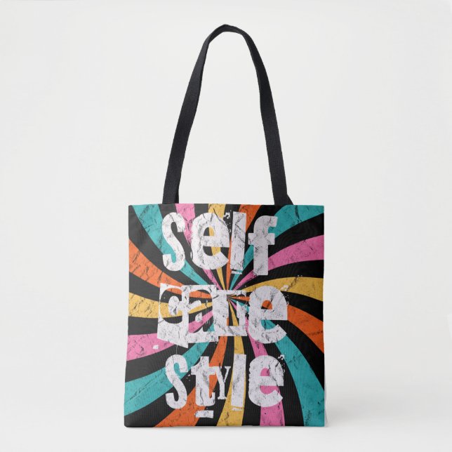 Bolso De Tela selfcare style, mental health matters (Anverso)