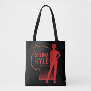Bolso De Tela Selina Kyle Catwoman Outline Logo