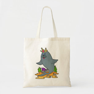 Bolso De Tela Sellar como rey con corona