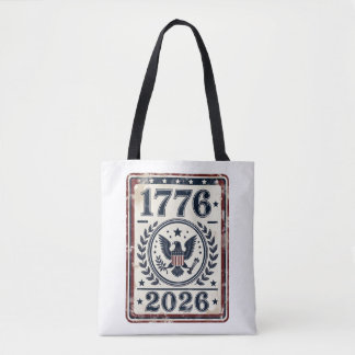 Bolso De Tela Sello de águila patriótica Vintage 1776 2026