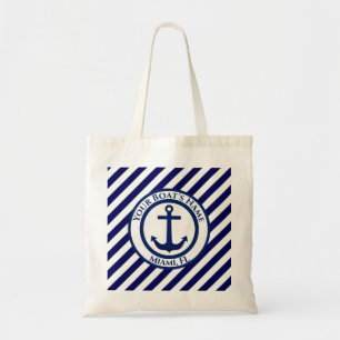 Bolso De Tela Sello de anclaje y Personalizado de franjas diagon