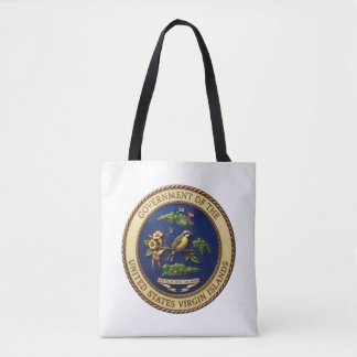 Bolso De Tela Sello de las Islas Vírgenes de los Estados Unidos