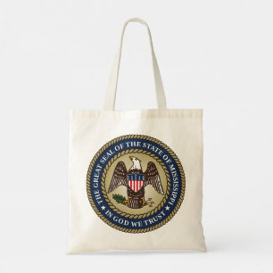 Bolso De Tela Sello de Misisipi (Estado de los Estados Unidos)