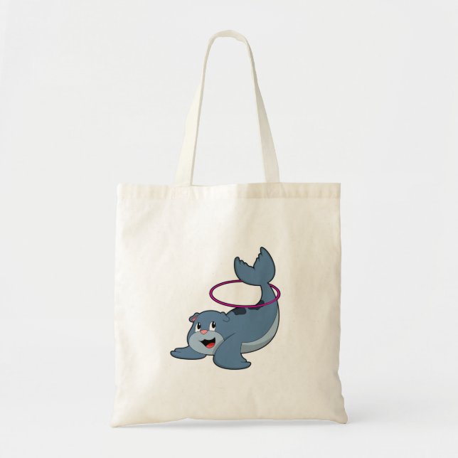 Bolso De Tela Sello en el gimnasio con neumáticos de fitness.PNG (Frente)