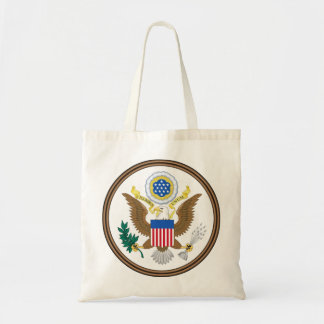 Bolso De Tela sello grande de estados unidos