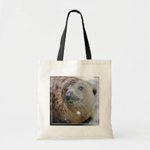 Bolso De Tela Sello gris sobre hielo