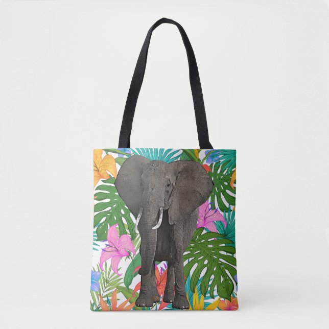 Bolso De Tela Selva africana Safari Vida salvaje animal Arte (Anverso)