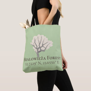 Bolso De Tela Selva Białowieża Latitud y longitud
