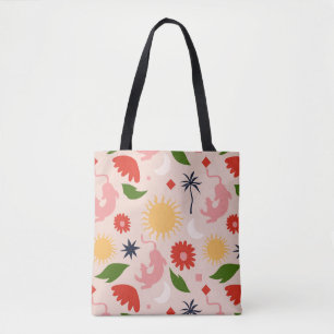 Bolso De Tela Selva celeste