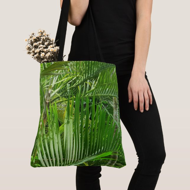 Bolso De Tela Selva PalmTrees (Detalle)