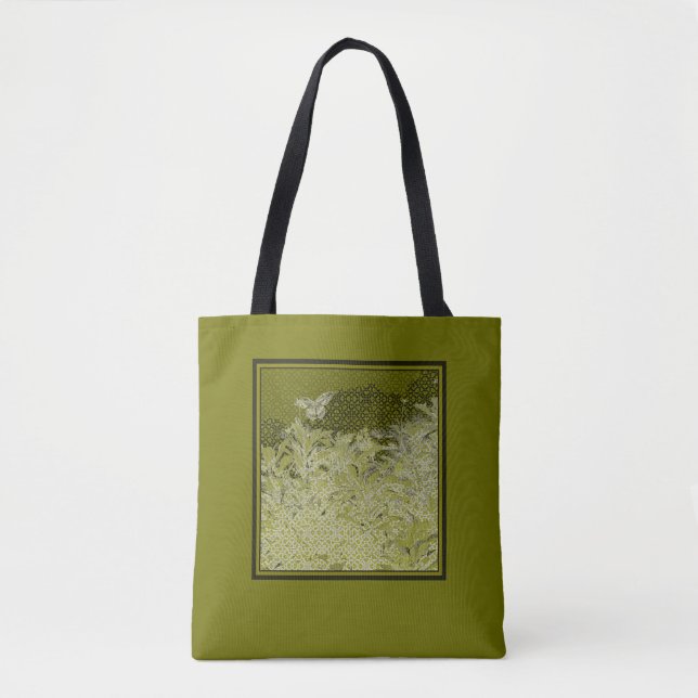 Bolso De Tela Selva tropical de mariposa- (Anverso)